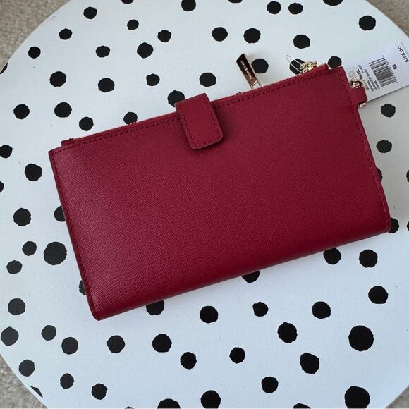 Michael kors multifunctional wallet phone case wristlet wallet RED BRAND NEW! - Picture 7 of 7